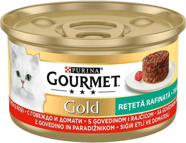 Пастет GOURMET GOLD телешко/домати
