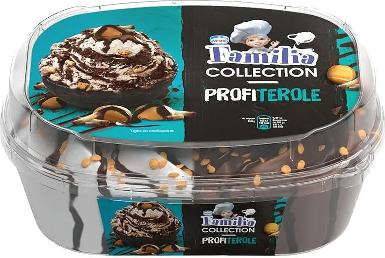 Сладолед FAMILIA Collection Profiterole 485 г