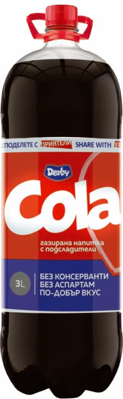Газирана напитка DERBY Кола 3л