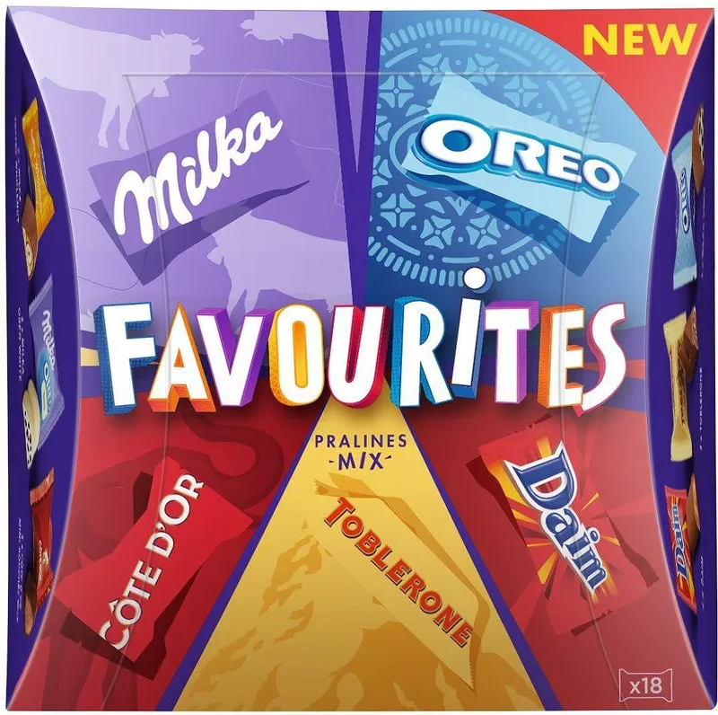 Бонбони MILKA FAVOURITES ASSORTMENT 159г