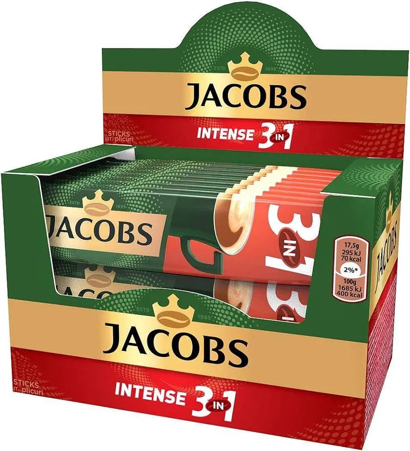 Разтворимо кафе JACOBS 3in1 Intense 17.5 г