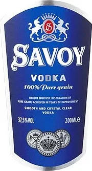 Водка SAVOY 37.5% 200мл