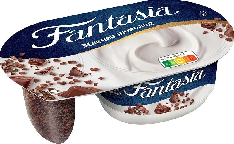 Йогурт ФАНТАЗИЯ млечен шоколад 110  гр.