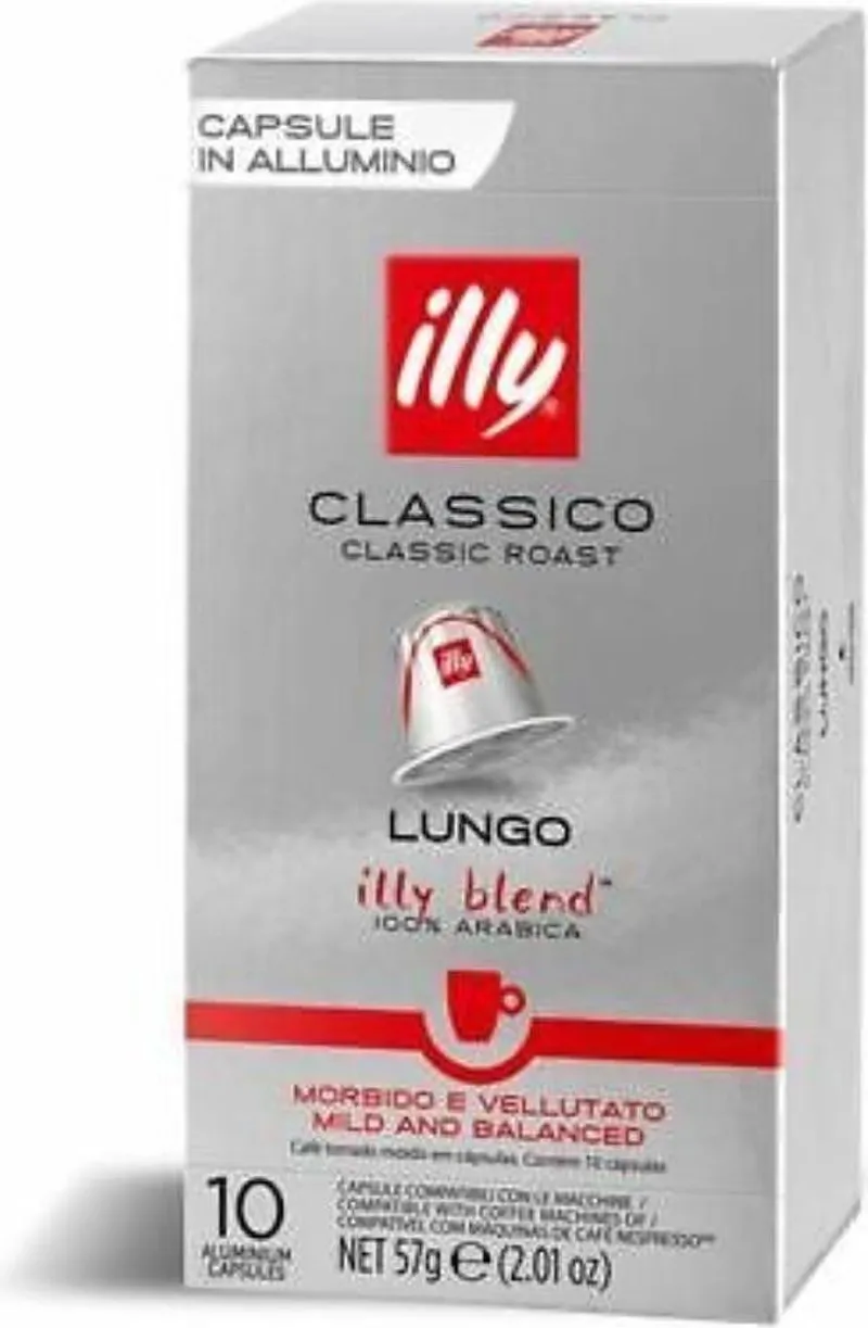 Кафе капсули ILLY nespresso lungo 10 бр