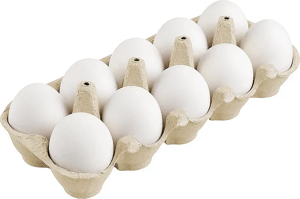 Яйца, бели, размер M, 10 бр.