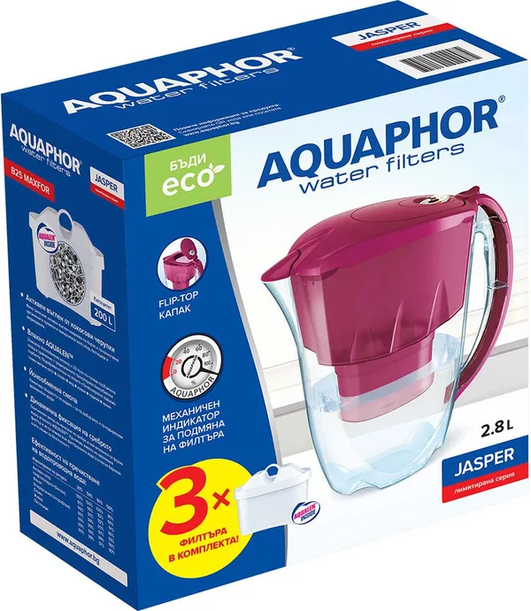 Кана AQUAPHOR JASPER с три филтъра 2.8 л