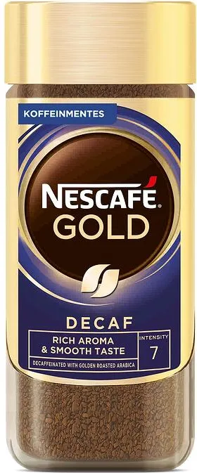 Разтворимо кафе NESCAFÉ® GOLD Безкофеиново Стъклен буркан, 100g