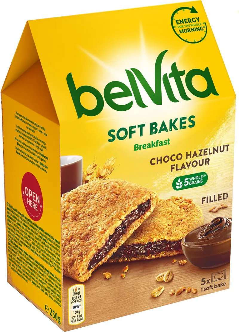 Бисквити BELVITA меки с пълнеж 250 г