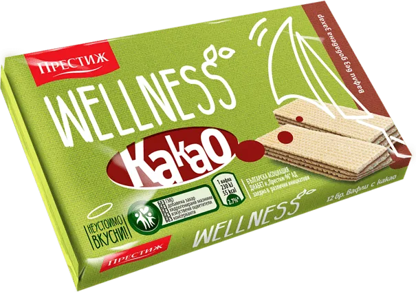 Вафли ПРЕСТИЖ WELLNESS какао 135 г