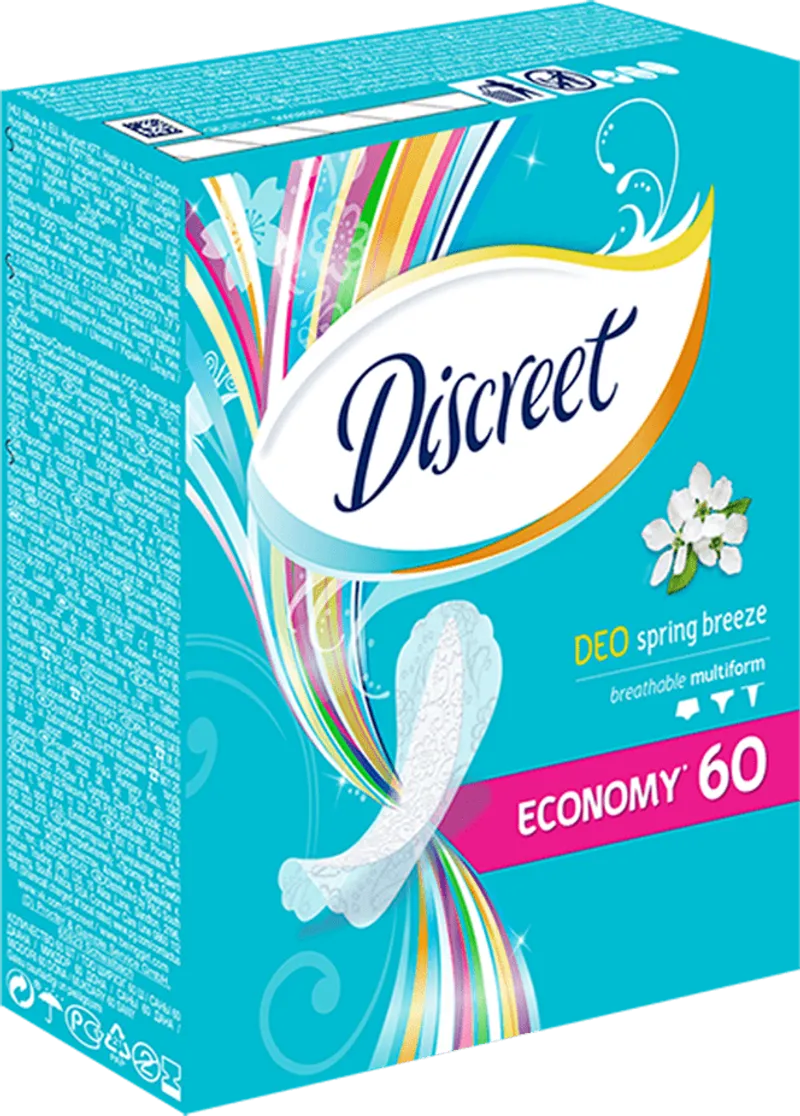 Дамски превръзки DISCREET Ocean Breeze ежедневни 60 бр.