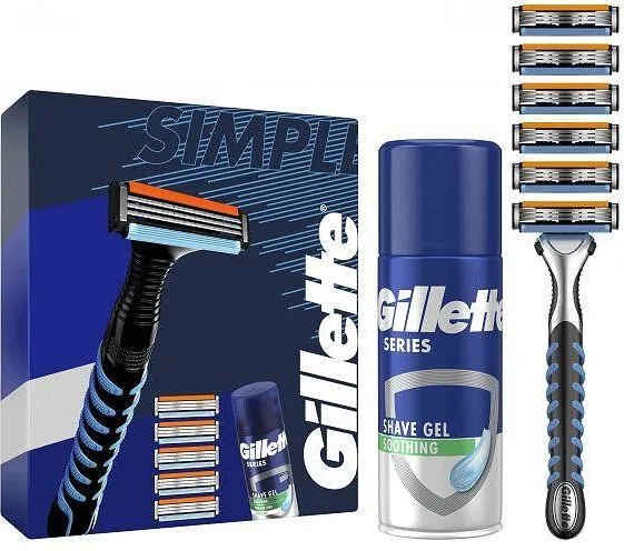 Под.к-т GILLETTE Sensor+6бр нож&гел 75мл