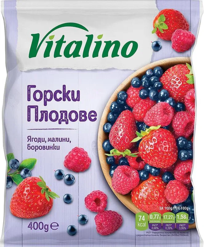 Замразени горски плодове VITALINO 400 гр.