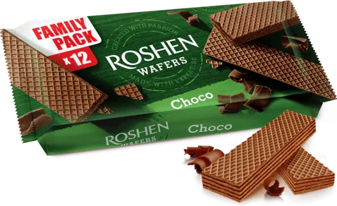 Вафли ROSHEN шоколад 216 г