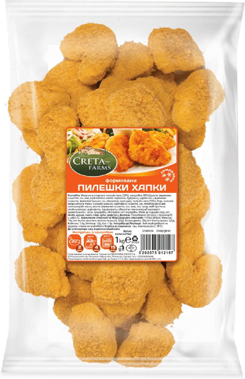 Пилешки хапки Creta Farms 1 кг.