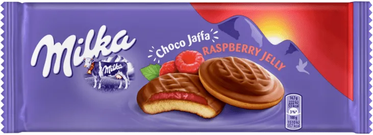 Бисквити MILKA chocojaffa малина 147 г