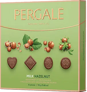 Бонбони PERGALE Milk Hazelnut 110 г, 16 бр.