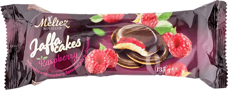 Бисквити MELTEZ ROYALLER Jaffa Cakes Raspberry 135 гр.