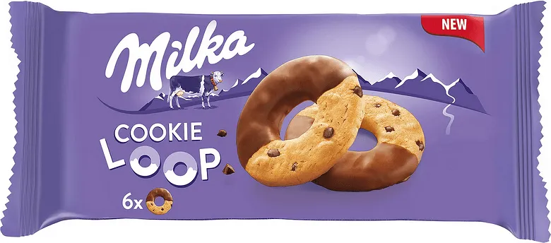 Бисквити MILKA Cookie Loop 132 гр. 6 бр.
