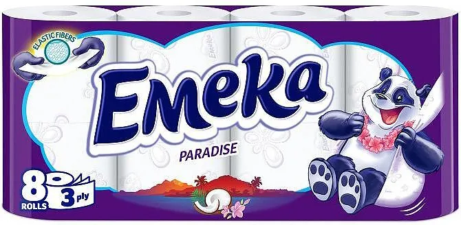 Тоалетна хартия EMEKA Paradise 3пл 8бр