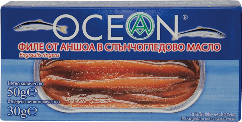 Аншоа OCEAN филе в растително масло 50 г