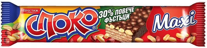 Вафла СПОКО фъстък 49 гр