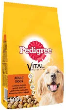 Суха храна за куче PEDIGREE говеждо, птиче месо 500 г