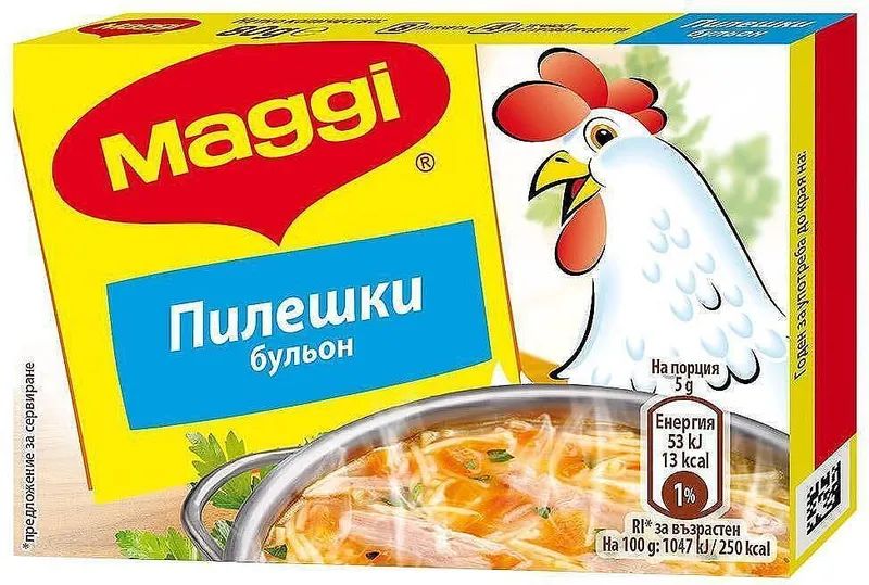 Пилешки бульон MAGGI, обогатен с желязо 80 г