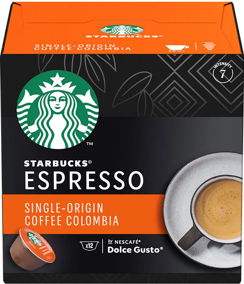 STARBUCKS Single-origin Colombia кафе капсули DOLCE GUSTO 12 бр.