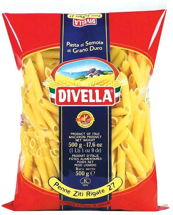 Макарони DIVELLA Penne Ziti Rigate 27 500 гр.