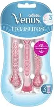 Самобръсначка VENUS Treasures розов 3 бр.