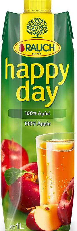 Сок HAPPY DAY ябълка 100% 1л