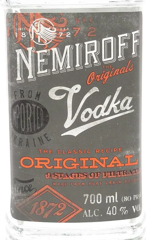 Водка NEMIROFF Original 40% алк. 700 мл