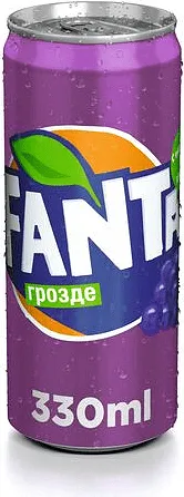 Газирана напитка FANTA Грозде кен 330 мл