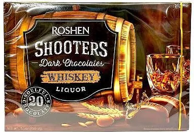 Бонбони SHOOTERS с ликьор от уиски 150 гр.