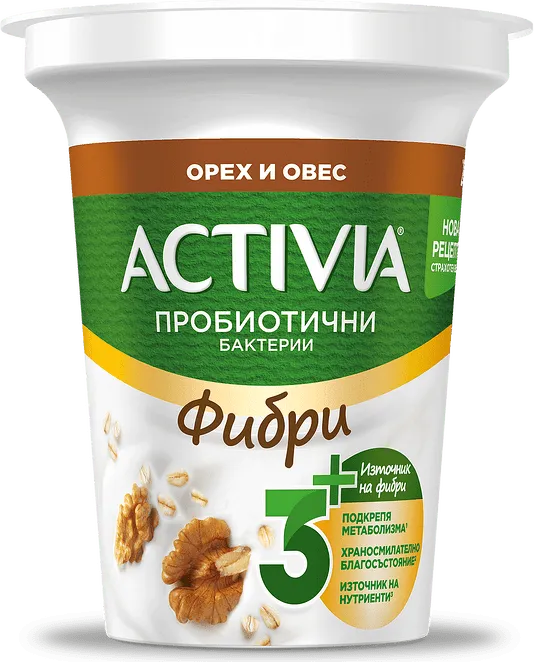 ACTIVIA фибри с орехи и овес 280 г