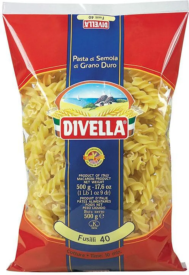 Макарони DIVELLA Fusilli 40 500 гр.