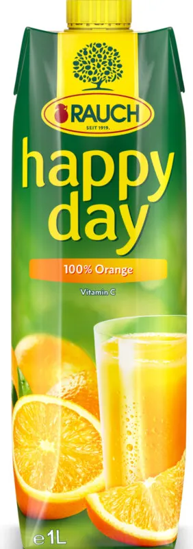 Сок HAPPY DAY портокал 100% с вит С 1л