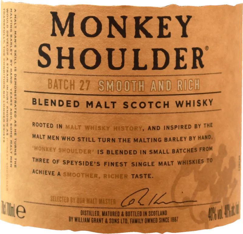 Уиски MONKEY SHOULDER 40% алк. 700 мл