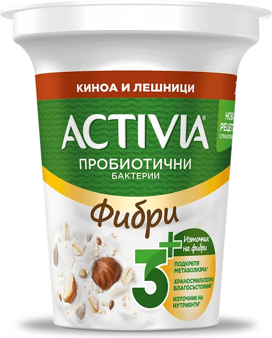 ACTIVIA фибри с киноа и лешници 280 г