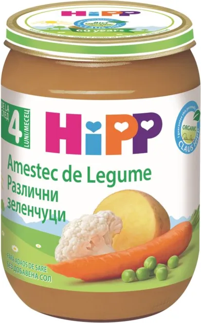 Пюре HIPP Bio различни зеленчуци 190 г