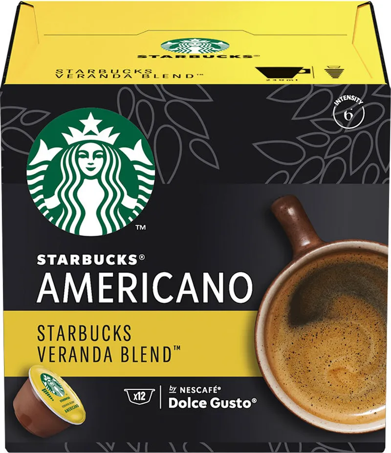 STARBUCKS Veranda Blend кафе капсули DOLCE GUSTO 12 бр.