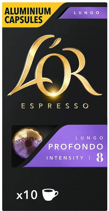 Кафе L'OR LUNGO PROFONDO капсули, 10x10 52гр